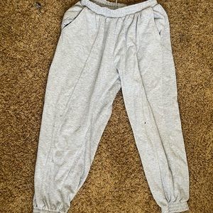 Grey sweatpants